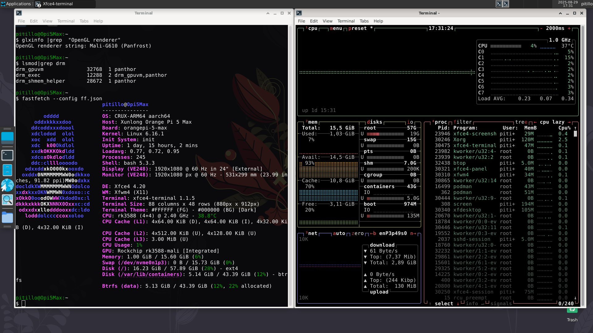 Orange Pi 5 Max — XFCE4